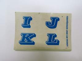 IJKL -keräilytarra / collectible sticker