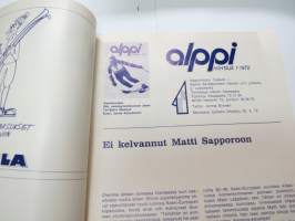 Alppihiihtäjä 1972 nr 1 -magazine