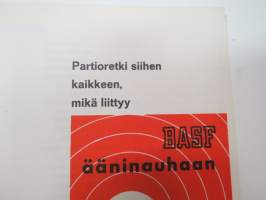 Hilpeä ääninauhaopas - Partioretki siihen kaikkeen, mikä liittyy BASF-ääninauhaan -guide to recording tapes