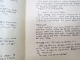 Katalog över Nylands och Tavastehus läns Lantbrukssällskaps Utställning av potatis i Helsingfors den 11 dec. 1926 -perunanäyttelyn luettelo, mainitaan