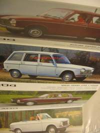 Peugeot henkilöautot vm. 1973 myyntiesite