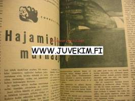 Apu 1957 nr 34 ilm. 24.8.1957  . Tullimiehet ja Avun reportterit pirtun salakuljetusta paljastamassa. Audrey Hepburn. Kauko K. Mustonen: vakoojaksi vasten tahtoaan.