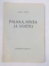 Palkka, hinta ja voitto