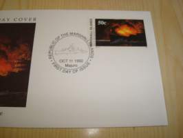 2. maailmansota, WWII, Battle of Cape Esperance, 1992, Marshall Islands, ensipäiväkuori, FDC. Katso myös muut kohteeni mm. noin 1200 erilaista amerikkalaista