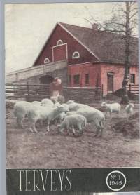 Terveys 1945 nr 11  terveyttä koteihin / Terveys ja kristinusko, tarvitsemmeko H-vitamiinia, kansantautimme - epäsiisteystauti, alkoholinkäytön vaaroja, ripulin