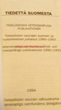 Tiedettä suomesta