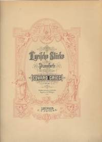 Classical Piano/Grieg - Lyrische Stucke (Lyric Pieces) - Op. 38 - Heft 2 - Edition Peters No. 2150/C. F. Peters. Leipzig, Germany / Kansi F.Baumgarten, del