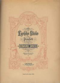 Edvard Grieg, Lyrische Stücke   Opus 65   Heft VII Nr. 1-3 , Edition Peters Nr. 2859a /  F.Baumgarten, del Lith Anst v C.G.Röder Leipzig