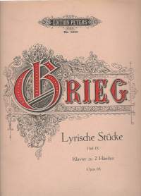 Edvard Grieg, Lyrische Stücke   Opus 65   Heft IX , Edition Peters Nr. 2924 /  F.Baumgarten, del Lith Anst v C.G.Röder Leipzig