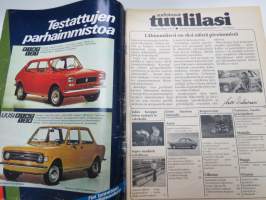 Tuulilasi 1973 nr 6, Kansikuva Jukka Kuoppamäki - Jukan mukana lavakeikalla, Austin Allegro, (Sammy) Babitzinin ja kahden muun kuolema