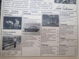 Tuulilasi 1973 nr 6, Kansikuva Jukka Kuoppamäki - Jukan mukana lavakeikalla, Austin Allegro, (Sammy) Babitzinin ja kahden muun kuolema