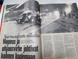 Tuulilasi 1973 nr 6, Kansikuva Jukka Kuoppamäki - Jukan mukana lavakeikalla, Austin Allegro, (Sammy) Babitzinin ja kahden muun kuolema