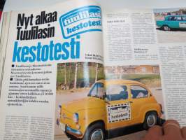 Tuulilasi 1973 nr 6, Kansikuva Jukka Kuoppamäki - Jukan mukana lavakeikalla, Austin Allegro, (Sammy) Babitzinin ja kahden muun kuolema