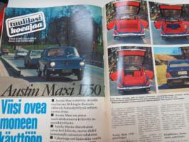 Tuulilasi 1973 nr 6, Kansikuva Jukka Kuoppamäki - Jukan mukana lavakeikalla, Austin Allegro, (Sammy) Babitzinin ja kahden muun kuolema