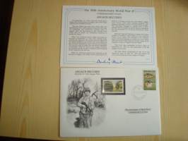 2. maailmansota, WWII, Angaur Secured, 50th Anniversary World War Commemorative Cover, 1944-1994, kuori + kortti, harvinaisempi versio, hieno. Katso myös muut