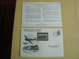 2. maailmansota, WWII, German Air Force Engages in Last Operation of the War, Natsisaksa, 50th Anniversary World War Commemorative Cover, 1945-1995, kuori + kortti,