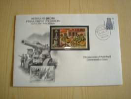 2. maailmansota, WWII, Russians Begin Final Drive to Berlin, Natsisaksa, 50th Anniversary World War Commemorative Cover, 1945-1995, kuori + kortti, harvinaisempi