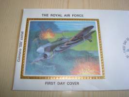 The Royal Air Force, R.A.F., Typhoon, Iso-Britannia, 1986, ensipäiväkuori, FDC, hieno. Katso myös muut kohteeni mm. noin 1200 erilaista amerikkalaista