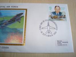 The Royal Air Force, R.A.F., Typhoon, Iso-Britannia, 1986, ensipäiväkuori, FDC, hieno. Katso myös muut kohteeni mm. noin 1200 erilaista amerikkalaista
