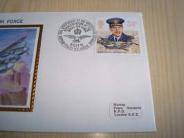 The Royal Air Force, R.A.F., Mosquito, Iso-Britannia, 1986, ensipäiväkuori, FDC, hieno. Katso myös muut kohteeni mm. noin 1200 erilaista amerikkalaista