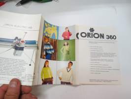 Orion 360 kaksitasoneulekone -myyntiesite / brochure, knitting machine