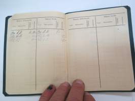 Varkauden Teollisuusvirkailijainyhdistyksen Jäsenkirja J.H. Viding 1931 -membership book