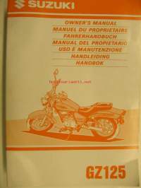 Suzuki GZ125 owner´s manual käyttöohjekirja