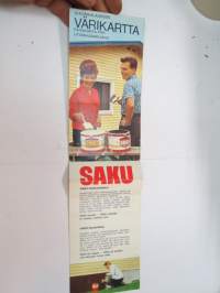 Teknos Panu &amp; Saku -maaliesite + värikartta / paint brochure &amp; colour chart