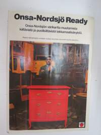 Ready - Onsa-Nordsjö Oy (Kauklahti - Köklax) -maaliesite ja värikartta / paint brochure &amp; colour chart