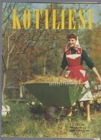 Kotiliesi  1960 nr 10 / Kevät puutarhassa, pääsemme isompaan asuntoon, ikirakas mummo ja vaari, hyvä talouskellari, vauvan laatikkosänky, puutarhan vesitalous,