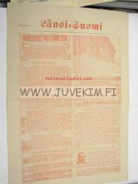 Länsi-Suomi 14.3.1956 -suurlakon aikainen numero