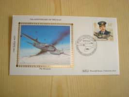 The Royal Air Force, R.A.F., Mosquito, Iso-Britannia, 1986, ensipäiväkuori, FDC + kortti, hieno, Limited Edition. Katso myös muut kohteeni mm. noin 1200