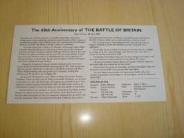 Battle of Britain 60th Anniversary, Royal Air Force, R.A.F., 2. maailmansota, WWII, 2000, Guernsey, ensipäiväkuori, FDC + kortti. Katso myös muut kohteeni mm.