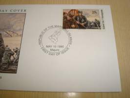 Invasion of the Low Countries 1940, Natsisaksa, WWII, 2. maailmansota, Marshall Islands, 1990, ensipäiväkuori, FDC. Katso myös muut kohteeni mm. noin 1200