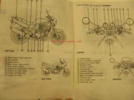 Suzuki GSF1200/S GSF600/S owner´s manual -käyttöohjekirja