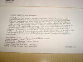 SHAEF Commander Named, Dwight Eisenhower, 1944, WWII, 2. maailmansota, Marshall Islands, 1994, ensipäiväkuori, FDC. Katso myös muut kohteeni mm. noin 1200