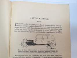 Uusi Autokirja 1945 - 10. painos (sisältää 36 sivua puu- ja hiilikaasuttimista) -automobile book, this print includes 36 pages of woodgas technical features and