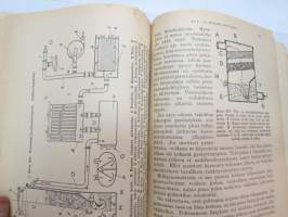 Uusi Autokirja 1945 - 10. painos (sisältää 36 sivua puu- ja hiilikaasuttimista) -automobile book, this print includes 36 pages of woodgas technical features and