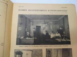 Suomen Kuvalehti 1919 nr 16, kansikuva Vapaudenpatsas -Alpo Sailo, Vapaussodassamme haavoittuneiden hoito -kuvia Tilkan sotilassairaalasta, ym.