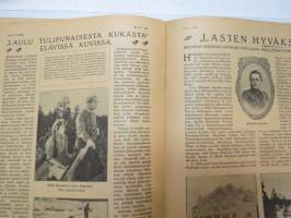 Suomen Kuvalehti 1919 nr 16, kansikuva Vapaudenpatsas -Alpo Sailo, Vapaussodassamme haavoittuneiden hoito -kuvia Tilkan sotilassairaalasta, ym.