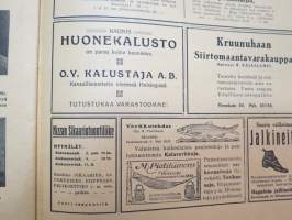 Suomen Kuvalehti 1919 nr 16, kansikuva Vapaudenpatsas -Alpo Sailo, Vapaussodassamme haavoittuneiden hoito -kuvia Tilkan sotilassairaalasta, ym.