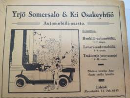 Suomen Kuvalehti 1919 nr 16, kansikuva Vapaudenpatsas -Alpo Sailo, Vapaussodassamme haavoittuneiden hoito -kuvia Tilkan sotilassairaalasta, ym.