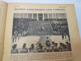 Suomen Kuvalehti 1919 nr 17, kansikuva Helsingin Suojeluskunnan lippu, Inon linnoitusvyöhykkeen valtaus, ym.