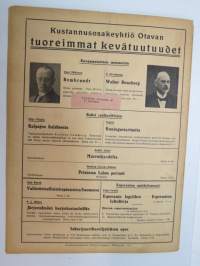 Suomen Kuvalehti 1919 nr 20, kansikuva kevät, Alexandra Ahnger 60-vuotias, Historiallinen kertomus ns. Taavetin kapinasta v.1438, Toivo Kuula -muutamia piirteitä,ym.