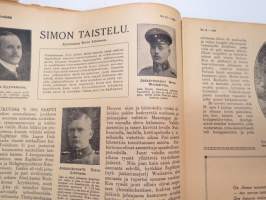 Suomen Kuvalehti 1919 nr 19, kansikuva laulajatar Dagmar Parmas, Simon taistelu, Suomen suvun yhtyminen, Inkerinmaan vaiheta, Havaintoja sotavankileireistä, ym.