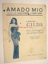 Amado Mia - Columbia filmen Gilda (Rita Hayworth) -nuotit