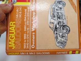 Jaguar Saloons Mk1, Mk2 240 &amp; 230 1955 to 1969, 2483 cc (154.5 cu in) 3442 cc (210 cu in), 3781 cc (231 cu in) Haynes Owners Workshop Manual -korjauskäsikirja