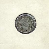 USA 1 Dime  hopeaa   - ulkomainen kolikko