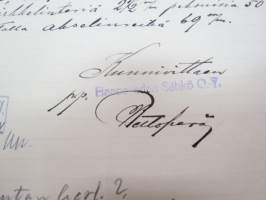 Haapaveden Sähkö Oy, Haapavesi, 2.4.1924 - Suomen Sahanterätehdas Oy, Tampere -asiakirja -business document