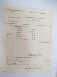 Ab T. &amp; J. Salvesen, Lauritsala, 5.5.1936 - Suomen Sahanterätehdas Oy, Tampere -asiakirja -business document